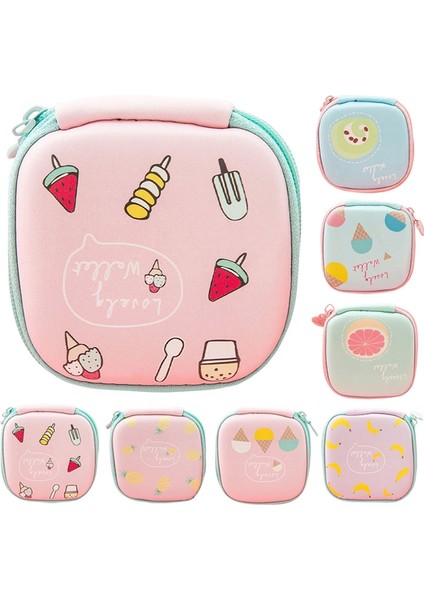 Kızlar Sevimli Çizimli Çanta Fermuarlı Cüzdan-Taşınabilir Meyve Baskılı Kulaklıklar Depolama Kartları Durumda Kulaklık Aksesuarları (Yurt Dışından) fiyatları