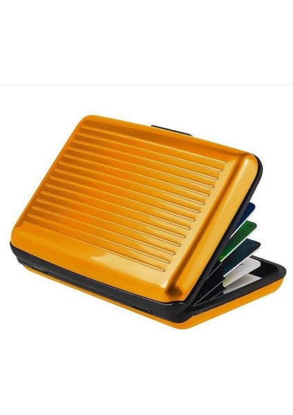 2021 Yeni Alüminyum Metal Banka Kartı Engelleme Sert Çanta Cüzdan Kredi Kartı Anti-Rfıd Tarama Koruyucu Tutucu Kart Tutucu Kadın (Yurt Dışından)