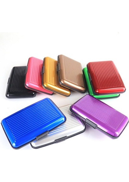 2021 Yeni Alüminyum Metal Banka Kartı Engelleme Sert Çanta Cüzdan Kredi Kartı Anti-Rfıd Tarama Koruyucu Tutucu Kart Tutucu Kadın (Yurt Dışından) modelleri