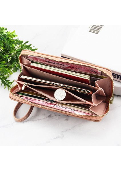Kadınlar Için Uzun Cüzdan Fermuar Baskı Çanta Cep Telefonu Çanta Yumuşak Deri Kadın Para Çantası İle Debriyaj Bayan Çanta Oymak (Yurt Dışından) fiyatları