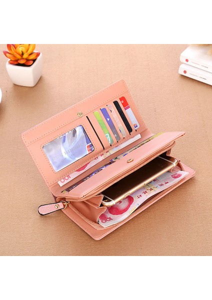 Lüks Kadın Cüzdan Kart Tutucu Moda Bayan Çantalar Çanta Para Bozuk Para Cüzdanı Kadın Debriyaj Uzun Fermuarlı Cüzdan Çanta Çanta Cep (Yurt Dışından) indirimleri