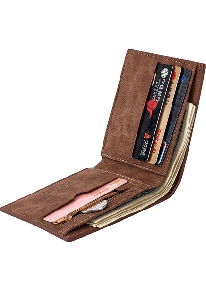 Yeni 1 Adet Yüksek Kalite Moda Mini Erkek Lüks Iş Cüzdan Kart Tutucu Adam Çanta Para Çantası Fermuarlı Hediye Erkekler Için (Yurt Dışından) indirimleri