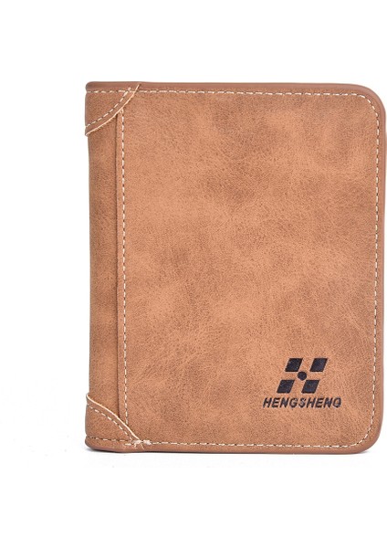 Yeni Erkek Cüzdan Kısa Buzlu Deri Cüzdan Retro Iki Kat Dikey Cüzdan Gençlik Kore Çoklu Kart Cüzdan 2022 Lüks Cüzdan (Yurt Dışından) fiyatları