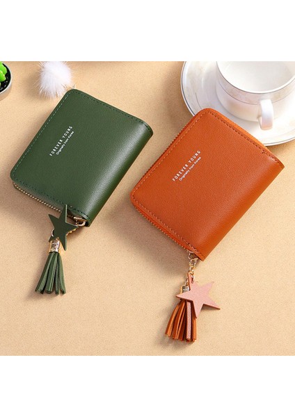 Kadınlar Için Moda Kısa Cüzdan Lüks Tasarımcı Bozuk Para Cüzdanı Fermuar Debriyaj Cüzdan Bayanlar Kart Sahibinin Küçük Debriyaj Çanta Gotik Çanta (Yurt Dışından)