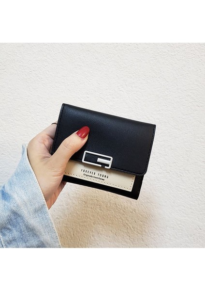 2022 Trendy Kısa Cüzdan Bozuk Para Cüzdanı Çanta Kadın Sonsuza Kadar Genç Mektuplar Kart Tutucu Pu Deri Para Çantası Üçe Katlanmış Cüzdan Hediyeler (Yurt Dışından) fiyatları