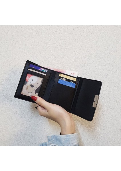 2022 Trendy Kısa Cüzdan Bozuk Para Cüzdanı Çanta Kadın Sonsuza Kadar Genç Mektuplar Kart Tutucu Pu Deri Para Çantası Üçe Katlanmış Cüzdan Hediyeler (Yurt Dışından) modelleri