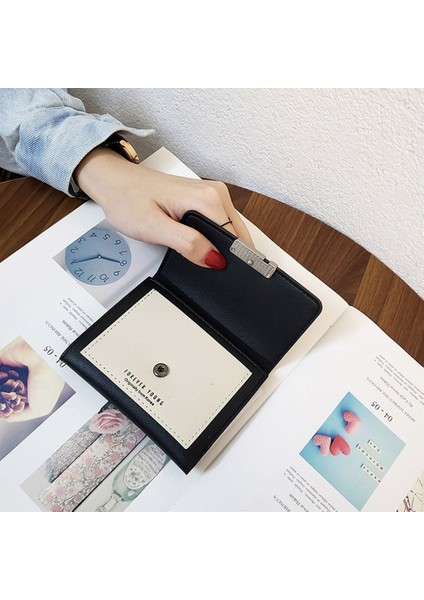 2022 Trendy Kısa Cüzdan Bozuk Para Cüzdanı Çanta Kadın Sonsuza Kadar Genç Mektuplar Kart Tutucu Pu Deri Para Çantası Üçe Katlanmış Cüzdan Hediyeler (Yurt Dışından) fırsatları