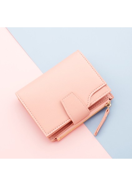 Kadın Cüzdan Siyah Mavi/Pembe Kısa Kadın Çanta 15 Bit + 2 Büyük Pozisyon Moda Kartlıklı Cüzdan 2022 Kredi Kartı Tutucu Kılıf (Yurt Dışından) modelleri