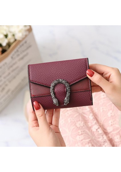 Yeni Düz Renk Küçük Cüzdan Kadın Kısa Kore Retro Katlanır Para Cüzdan Çanta Kadın Çanta Tasarımcısı Cüzdan Kadınlar Için (Yurt Dışından)