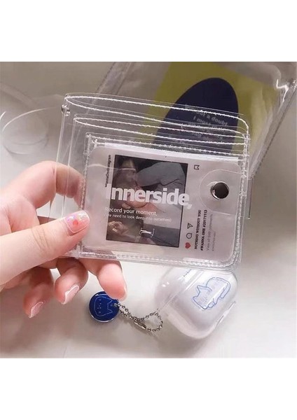 Moda Temizle Para Cüzdan Kızlar Için Su Geçirmez Jöle Idol Fotocard Tutucu Kılıf Kadın Işıltılı Kredi Bankası Kartı Tutucu (Yurt Dışından)