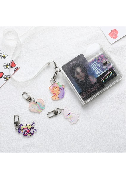 Moda Temizle Para Cüzdan Kızlar Için Su Geçirmez Jöle Idol Fotocard Tutucu Kılıf Kadın Işıltılı Kredi Bankası Kartı Tutucu (Yurt Dışından) indirimleri