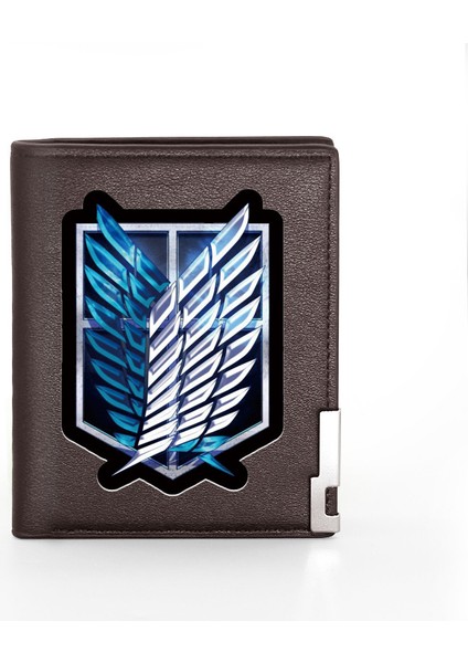 Titan Burcu Kapak Erkek Kadın Deri Cüzdan Cüzdan Cüzdan Ince Kredi Kartı/Kimlik Tutucular Ekler Para Çantası Cep Kısa Çantalar (Yurt Dışından) indirimleri