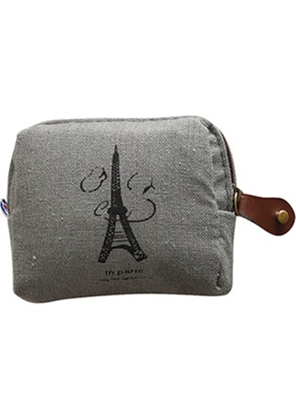 Microgood Taşınabilir Vintage Kanvas Bozuk Para Cüzdanı Kart Anahtar Tutucu Kadın Fermuar Mini Cüzdan (Yurt Dışından) fırsatları