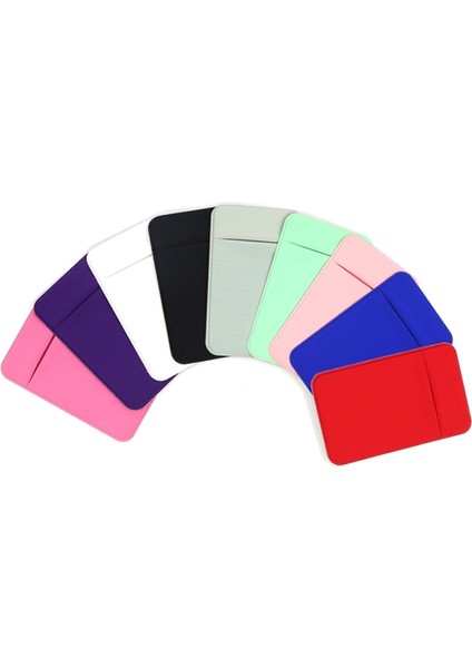 Yeni Cep Telefonu Kredi Kartı Cüzdan Tutucu Cep Stick-On Yapışkanlı Elastik Aracı Silikon Kapak İphone Samsung Xiaomi Kılıfı (Yurt Dışından) fırsatları