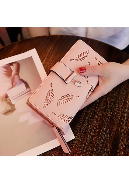 Kadın Cüzdan Kadın Uzun Cüzdan Altın Içi Boş Yapraklar Kese Çanta Kadınlar Için Bozuk Para Cüzdanı Kart Sahipleri Portefeuille Femme D38 (Yurt Dışından) fiyatları