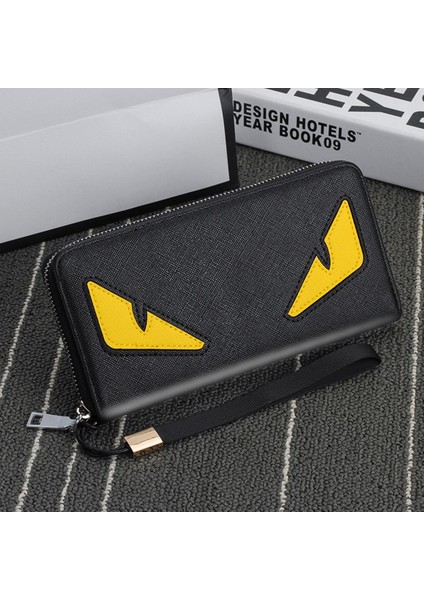 Erkek Cüzdan 2022 Yeni Erkek Cüzdan Deri Uzun Cüzdan Fermuar Para Klip Lüks Cüzdan Çantalar Kadınlar Için Kart Sahipleri Bozuk Para Cüzdanı (Yurt Dışından)