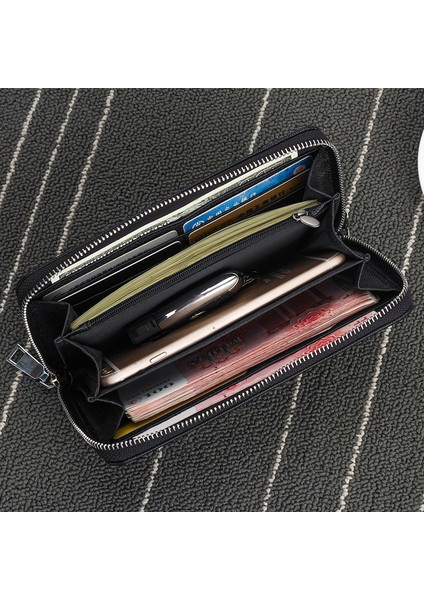 Erkek Cüzdan 2022 Yeni Erkek Cüzdan Deri Uzun Cüzdan Fermuar Para Klip Lüks Cüzdan Çantalar Kadınlar Için Kart Sahipleri Bozuk Para Cüzdanı (Yurt Dışından) fiyatları