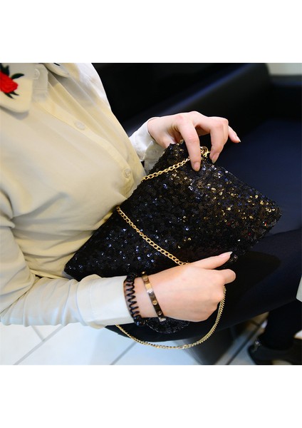 Kadınlar Bayanlar Glitter Pul Çanta Askılı Çanta Köpüklü Parti Akşam Zarf El Çantası Cüzdan Tote Çanta Omuzdan Askili Çanta (Yurt Dışından) fiyatları