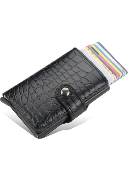 2022 Yeni Kredi Kimlik Kartı Tutucu Cüzdan Alüminyum Ince Açılır Cüzdan Erkekler Kadınlar Için Rfıd Engelleme Kart Sahibi Minimalist Cüzdan (Yurt Dışından) fiyatları