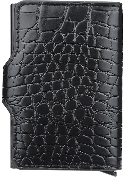 2022 Yeni Kredi Kimlik Kartı Tutucu Cüzdan Alüminyum Ince Açılır Cüzdan Erkekler Kadınlar Için Rfıd Engelleme Kart Sahibi Minimalist Cüzdan (Yurt Dışından) modelleri