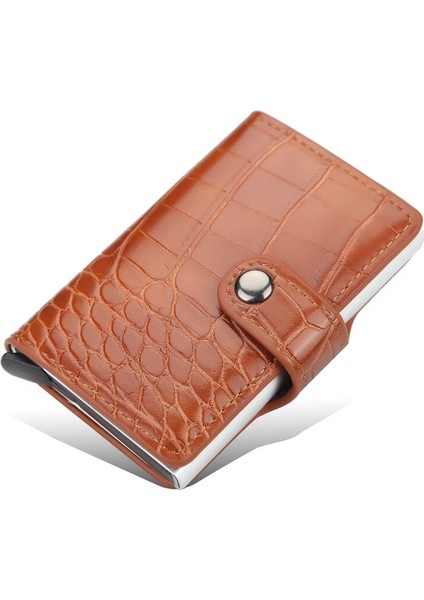 2022 Yeni Kredi Kimlik Kartı Tutucu Cüzdan Alüminyum Ince Açılır Cüzdan Erkekler Kadınlar Için Rfıd Engelleme Kart Sahibi Minimalist Cüzdan (Yurt Dışından) indirimleri