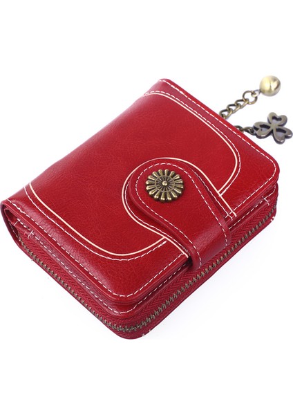 Kadın Cüzdan Marka Cüzdan 2022 Mumlu Deri Para Cüzdan Kadın Püsküller Kart Tutucu Para Cebi Portfel Damski Kadın Çanta (Yurt Dışından) fiyatları