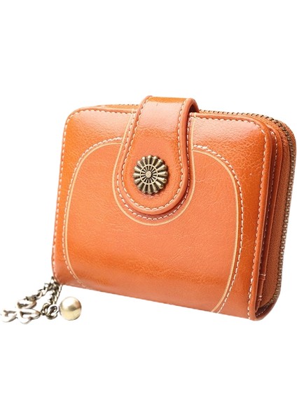 Kadın Cüzdan Marka Cüzdan 2022 Mumlu Deri Para Cüzdan Kadın Püsküller Kart Tutucu Para Cebi Portfel Damski Kadın Çanta (Yurt Dışından) modelleri