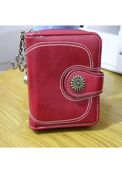 Kadın Cüzdan Marka Cüzdan 2022 Mumlu Deri Para Cüzdan Kadın Püsküller Kart Tutucu Para Cebi Portfel Damski Kadın Çanta (Yurt Dışından) fırsatları