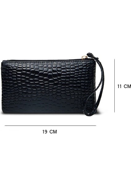 Kadınlar Için Cüzdan Pu Debriyaj Uzun Rahat Cüzdan Tahıl Bozuk Para Cüzdanı Kadın Çantası Bilek Çantaları Fermuarlı Telefon Cebi Kredi Kartı Tutucu (Yurt Dışından) fiyatları