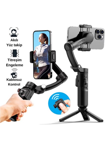 Gimbal Telefon Tutucu Anti Shake Video Kayıt Sabitleyici