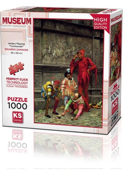 Jesters Playing Cochonnet 1000 Parça Puzzle -Ks Puzzle