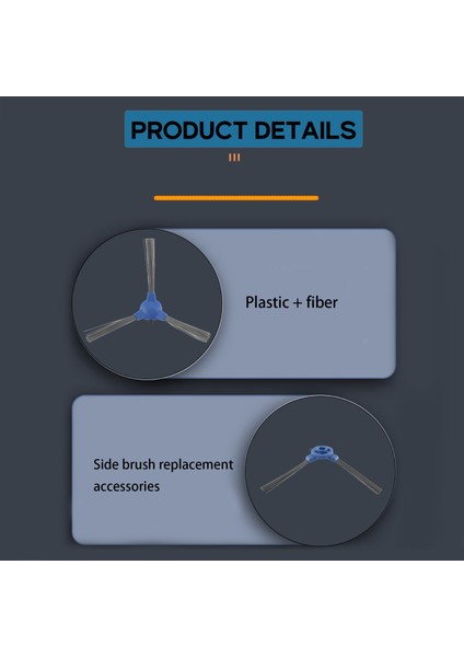 Anker Eufy Robovac 11S 30 30C 15C 12 25C 35C Robot Süpürge Kenar Fırçası Yedek Aksesuarları Için 10 Adet (Yurt Dışından)