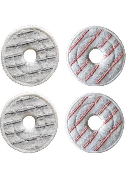 4'lü Mikrofiber Yıkanabilir Vileda Spin & Clean Mop Yedek Vakumlu Temizleyici Kuru ve Islak Kullanım Mop Bezi Pedi (Yurt Dışından)