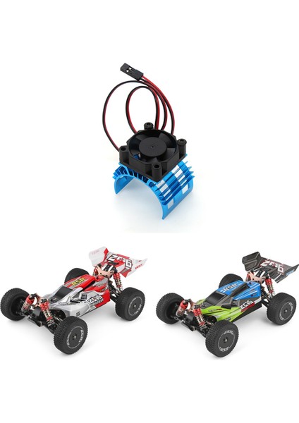 Wltoys A959-B 144001 124019 Rc Araba Alüminyum Alaşımlı Motor Soğutucu Kapağı Soğutma Fanı ile 540 550 3650 Motor, 1 (Yurt Dışından) modelleri