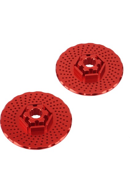 2 Adet Metal Arka Tekerlek Fren Diski Hex Adaptörü Traxxas X-Maxx Xmaxx 1/5 6s 8s Rc Araba Yükseltme Parçaları, Kırmızı (Yurt Dışından)