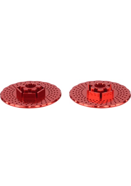 2 Adet Metal Arka Tekerlek Fren Diski Hex Adaptörü Traxxas X-Maxx Xmaxx 1/5 6s 8s Rc Araba Yükseltme Parçaları, Kırmızı (Yurt Dışından)
