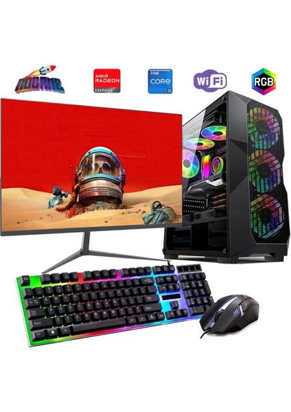 I5 12400F 16GB Ddr4 480SSD 8gb RX580 27" 165Hz Mon. Oyun Bilgisayarı