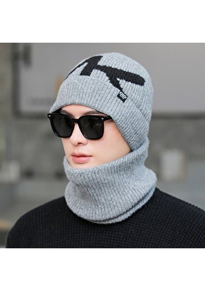 Kkf-Tt Açık Hava Erkek Kışlık Örme Şapka Bisiklet Soğuk Şapka-Gri (Yurt Dışından) fiyatları