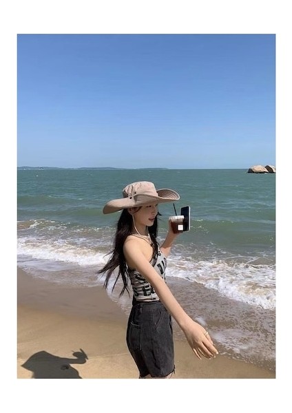 Yyr-Cc Açık Hava Şapkası Batı Kovboy Şapkası-Gri (Yurt Dışından) fiyatları