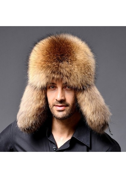 Pasifix Kış Yeni Tarzı Tilki Saçı Leifeng Erkek Şapkalar 001 (Yurt Dışından)