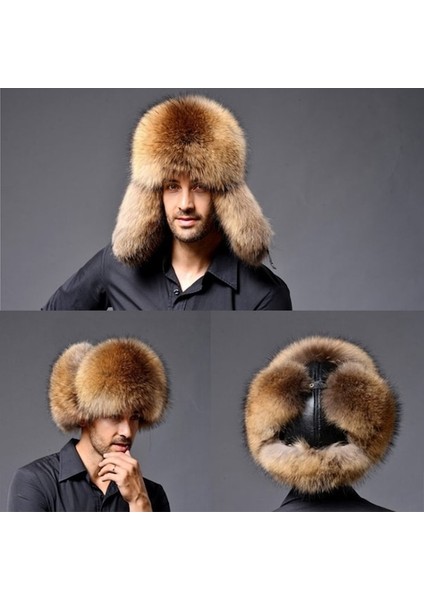 Pasifix Kış Yeni Tarzı Tilki Saçı Leifeng Erkek Şapkalar 001 (Yurt Dışından) modelleri
