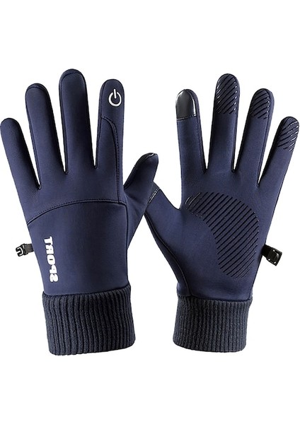 Kadife Dokunmatik Ekran Su Itici Kışlık Eldiven (496668107) (Yurt Dışından)