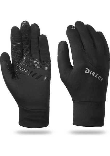 Kko-Vv Kışlık Eldivenler Rüzgar Geçirmez Bisiklet Eldivenleri-Siyah (Yurt Dışından)