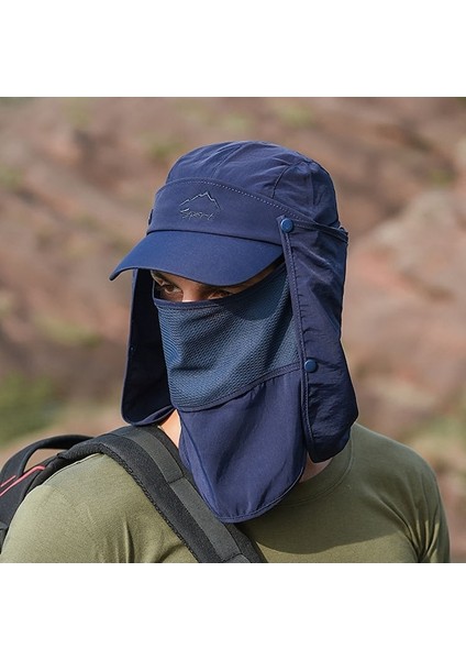 Yyq-Cc Dış Mekan Uv Koruyucu Şapka UPF50+ -Mavi (Yurt Dışından)