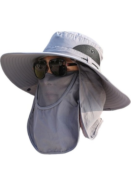 Yyj-Cc Dış Mekan Yazlık Kova Şapkası-Gri (Yurt Dışından)
