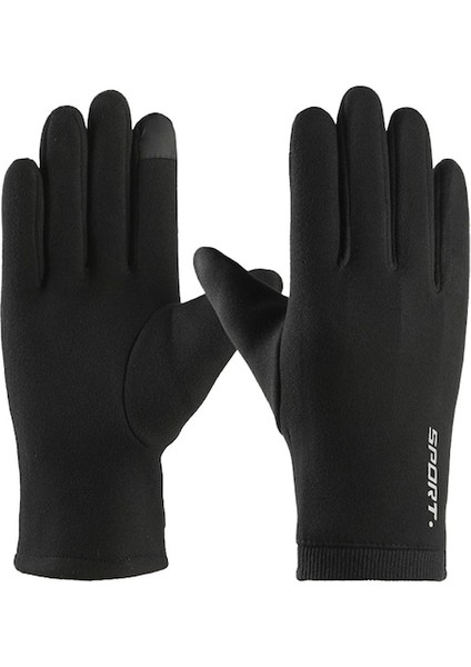 1 Çift Kış Için Rüzgar Geçirmez Su Geçirmez Şık Eldiven 001 (Yurt Dışından)
