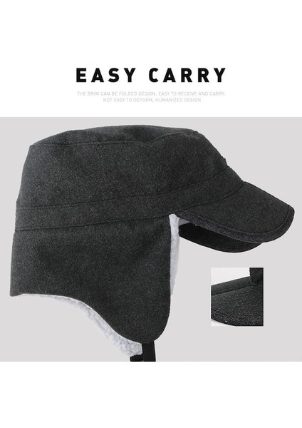 Pasifix Katlanabilir Sıcak Kalınlaşmış Rüzgar Geçirmez Ördek Dil Şapkası 001 (Yurt Dışından) fırsatları