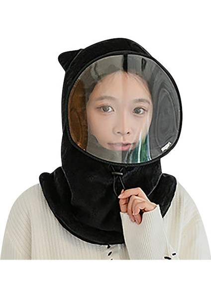 Peluş Kedi Kulaklı Maske Şapka Bere (Yurt Dışından)