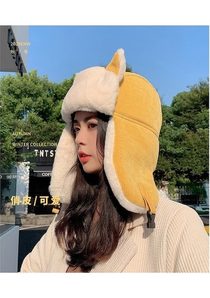 Kke-Tt Açık Hava Sonbahar ve Kış Bisiklet Rüzgar Geçirmez Şapka-Sarı (Yurt Dışından) indirimleri