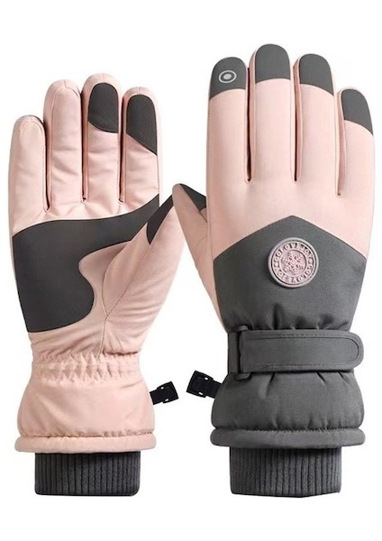Kkl-Vv Dış Mekan Eldivenleri-Pembe - Gri (Yurt Dışından)